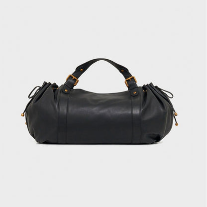Large capacity soft leather tote bag