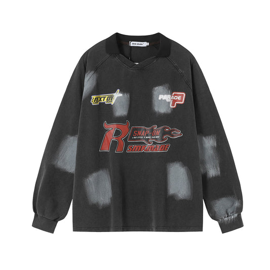 Brush Graffiti Sports Long Sleeve T-shirt For Men | MuddyStock Originals eprolo