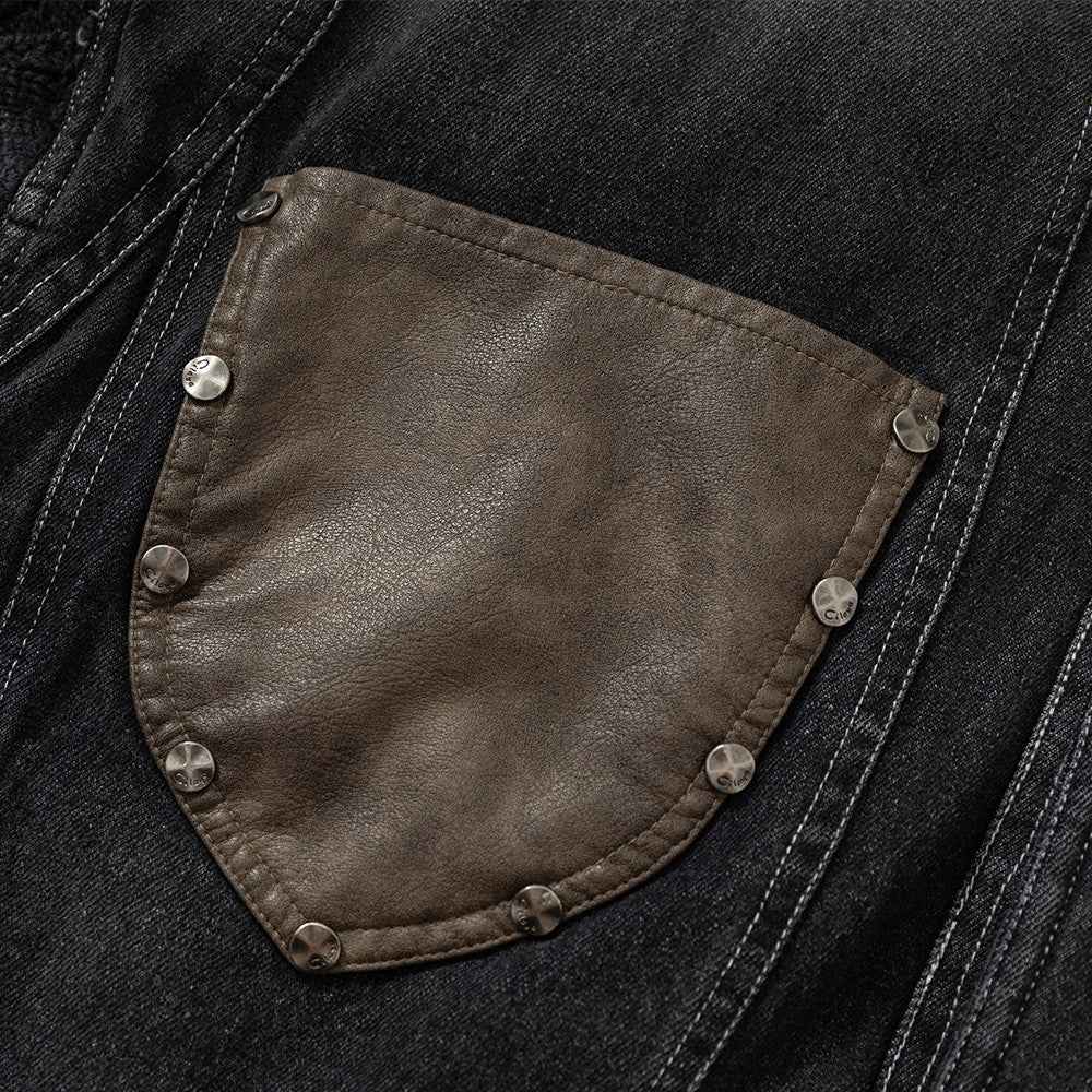 Cotton lined denim jacket for men | MuddyStock Originals