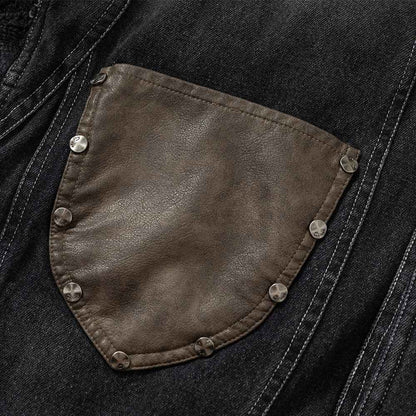 Cotton lined denim jacket for men | MuddyStock Originals