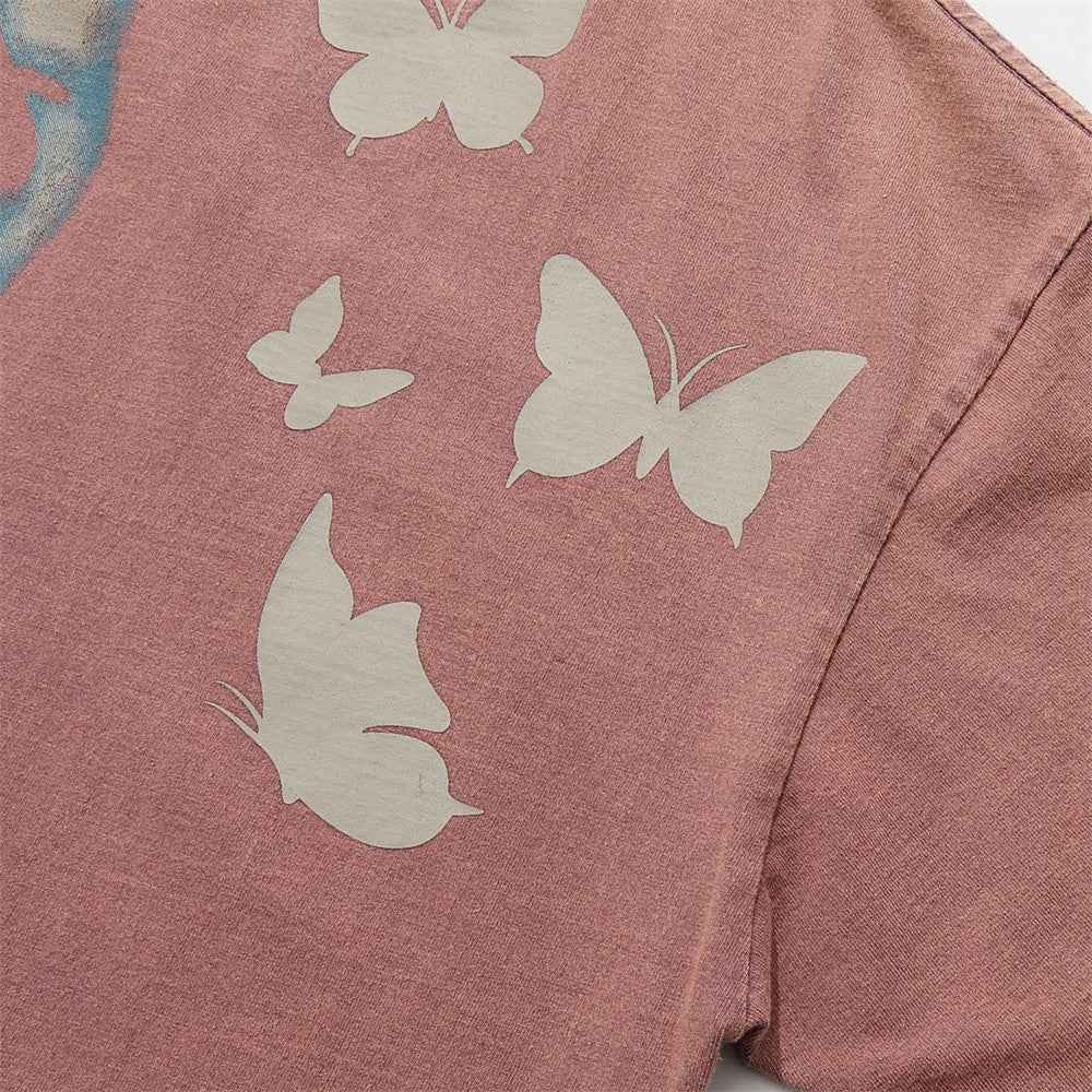 Abstract Cross Print Short Sleeve T-Shirt For Men | MuddyStock Originals