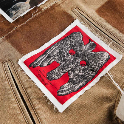 Street Style Patchwork Printed Vintage Heavyweight Jacket For Men | MuddyStock Originals MuddyStock