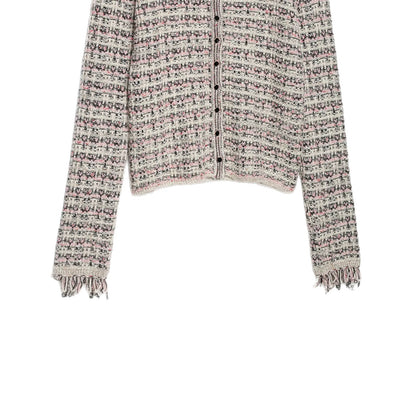 Casual Striped Loose Lapel Knit Cardigan for Women | MuddyStock Originals