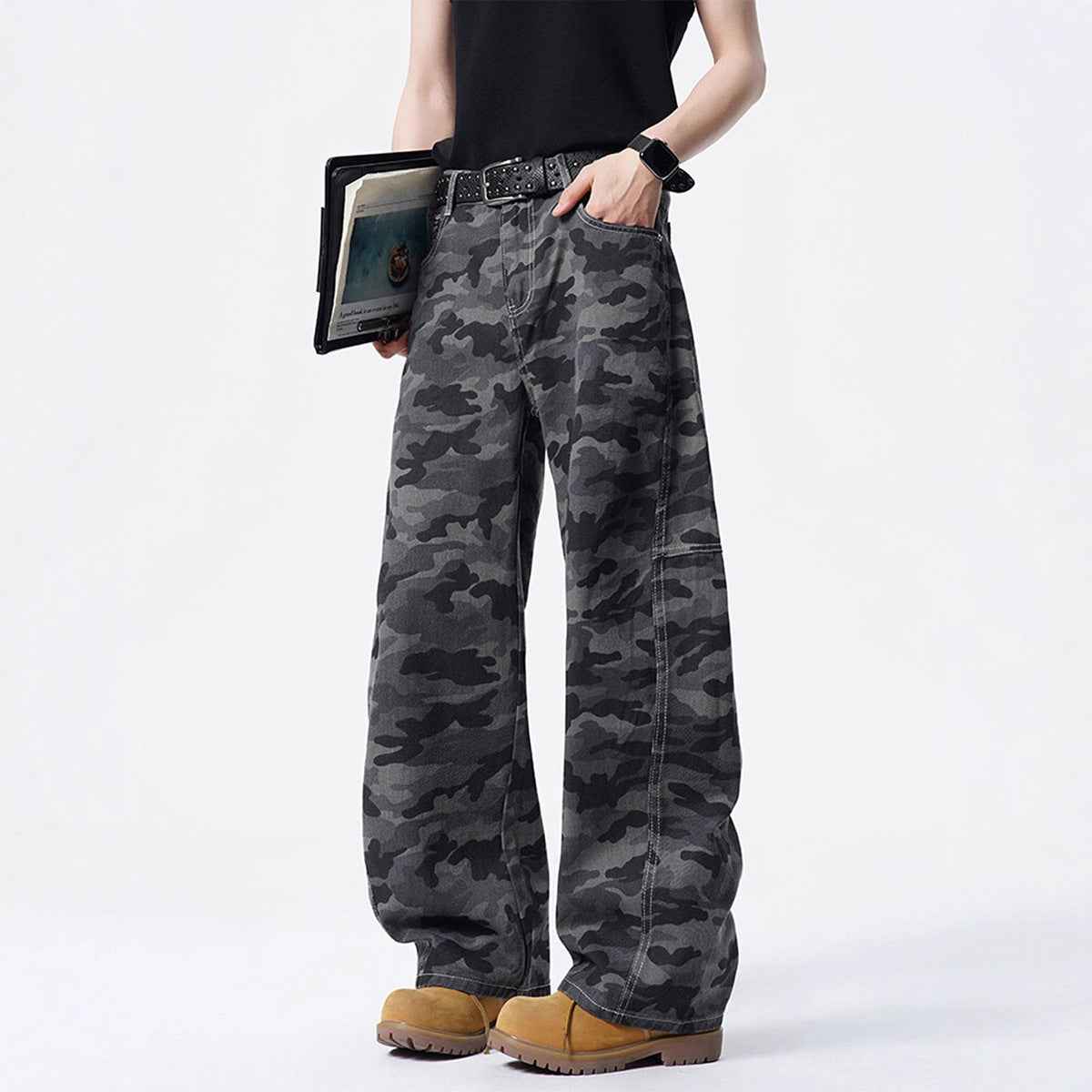 Street Style Camouflage Cargo Pants for Men and Women | MuddyStock Originals Camouflage color MuddyStock