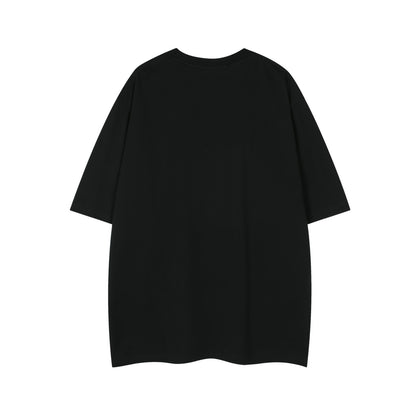 Retro Lonely Cat Print Round Neck Short Sleeve T-Shirt For Men And Women | MuddyStock Originals MuddyStock