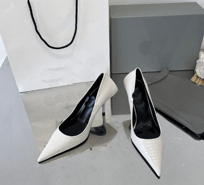 Pointy toe High Heels For Women WHITE