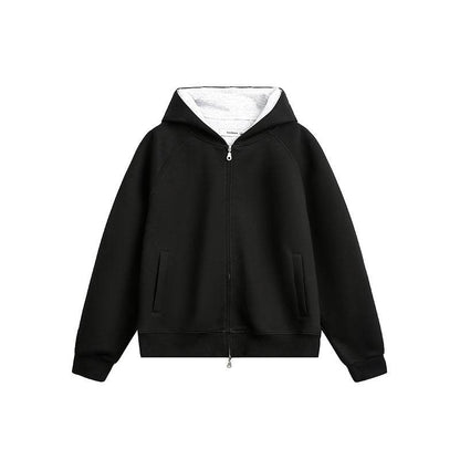 Retro Simple Loose Hoodie For Men And Women | MuddyStock Originals Black MuddyStock