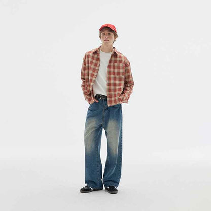 Checkered long sleeved shirt for men | MuddyStock Originals