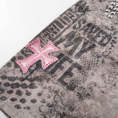 Leopard print denim shorts for women | MuddyStock Originals