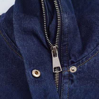 Casual stand collar long sleeved denim jacket for women | MuddyStock Originals MuddyStock