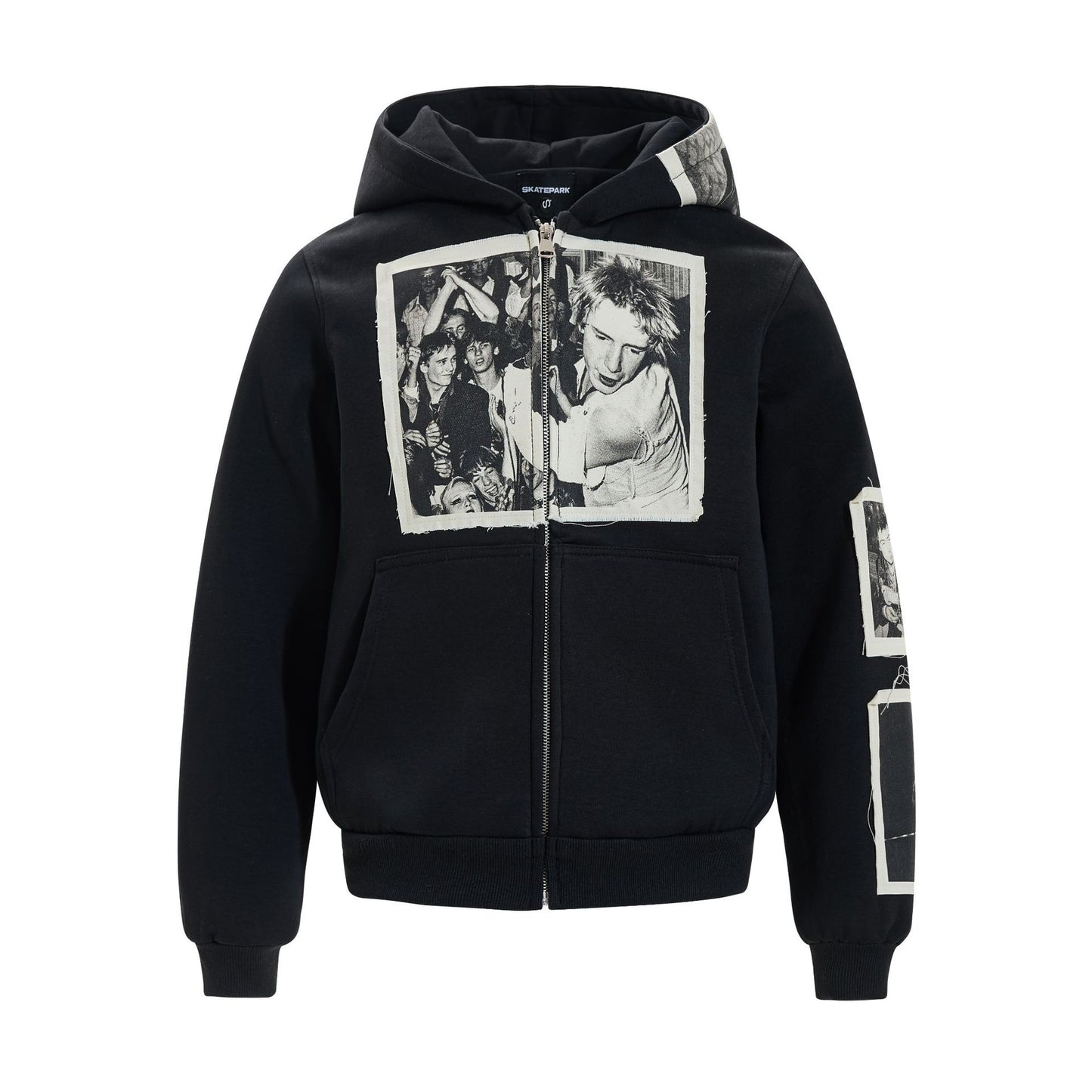 Zipper hoodie for men | MuddyStock Originals Black MuddyStock