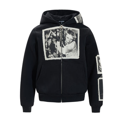 Zipper hoodie for men | MuddyStock Originals Black MuddyStock