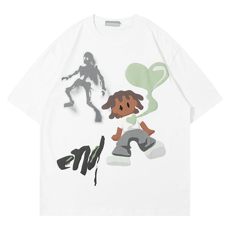 Women's Casual Streetwear Short Sleeve T-Shirt | MuddyStock Originals White