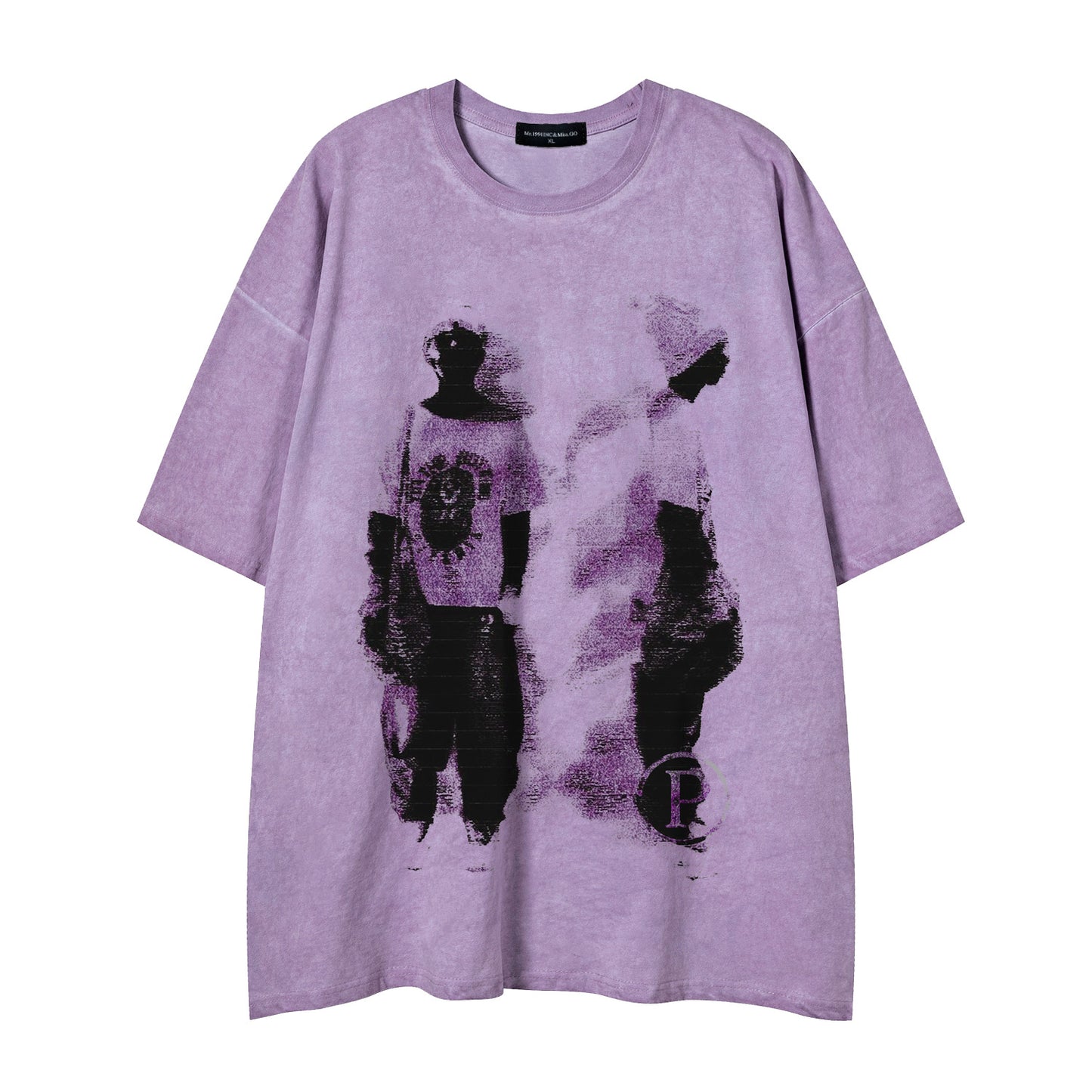 Loose casual T-shirt for men and women | MuddyStock Originals Purple MuddyStock