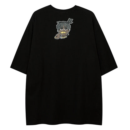 Cartoon Loose Half Sleeve Streetwear Short Sleeve T-Shirt For Men | MuddyStock Originals MuddyStock