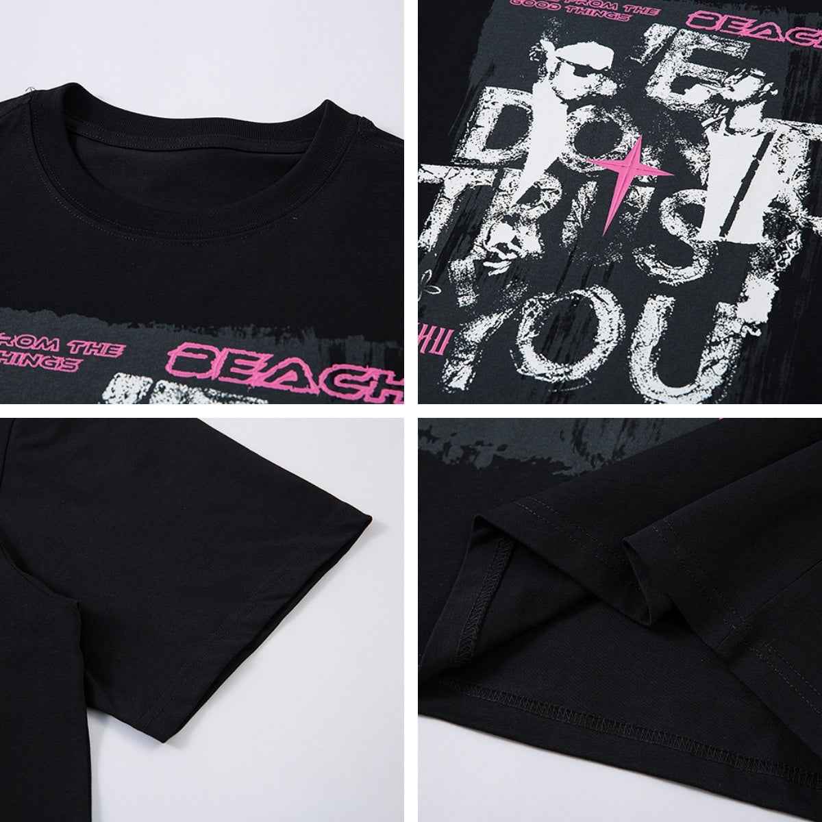 Letter Print Short Sleeve T-Shirt for Men and Women | MuddyStock Originals MuddyStock