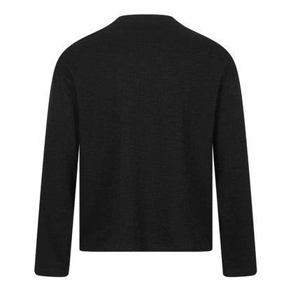 Rock Print Design Long Sleeve Distressed Washed Look Loose Fit T-Shirt For Men | MuddyStock Originals