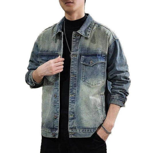 Men's washed vintage denim jacket for men | MuddyStock Originals MuddyStock