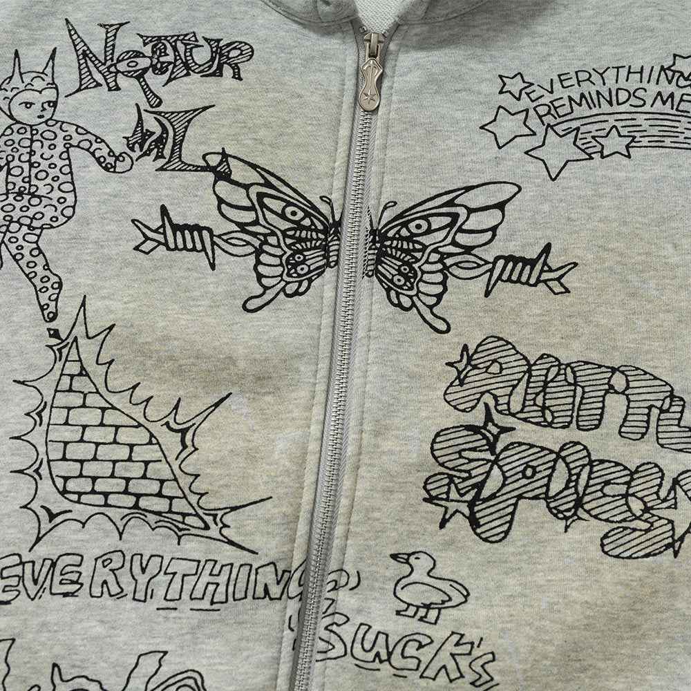 Abstract pattern dirty hoodie for women | MuddyStock Originals