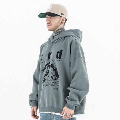 Men's Melancholic Retro Hooded Sweatshirt | MuddyStock Originals MuddyStock