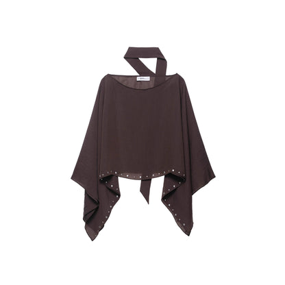 Minimalist Studded Shawl Wrap Scarf