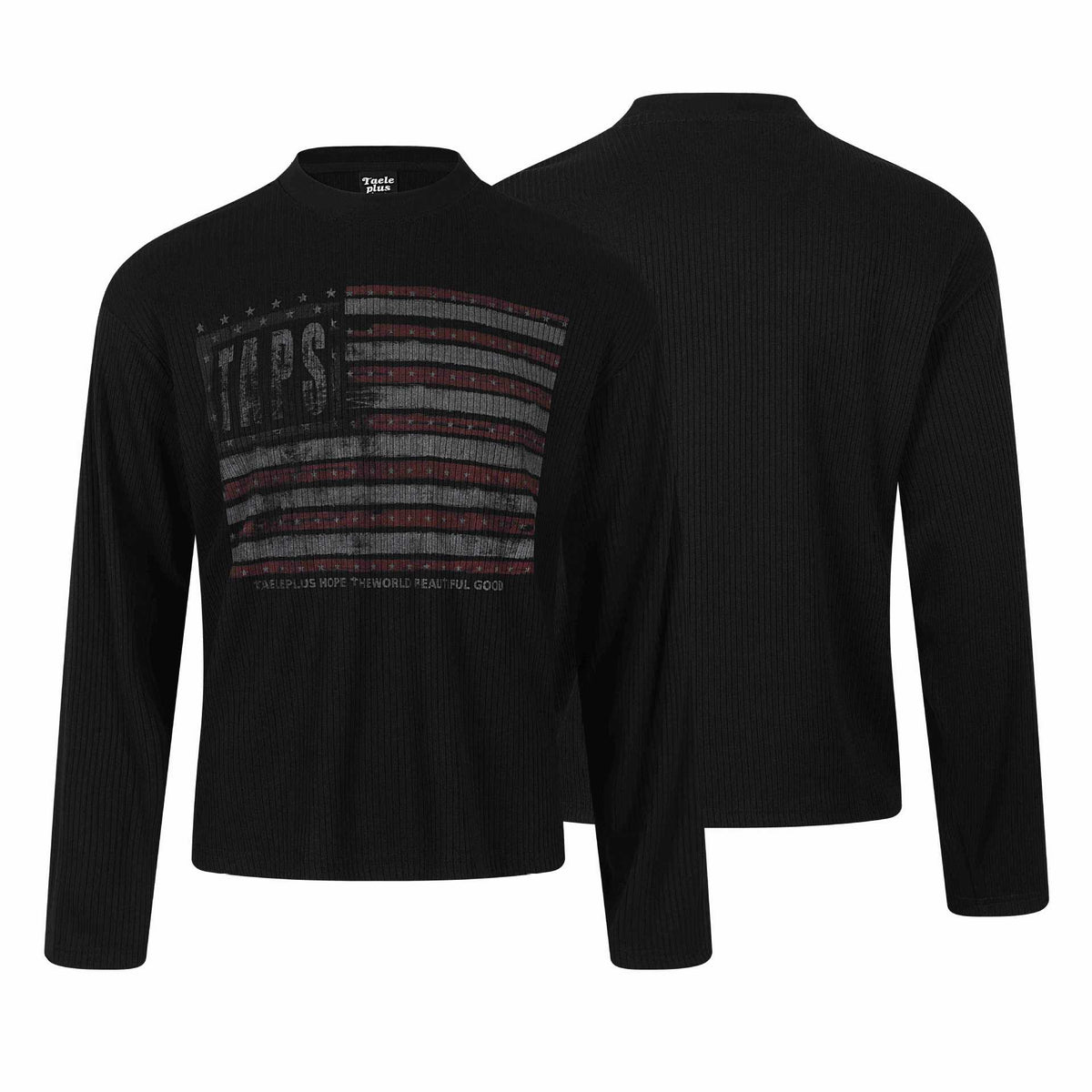 Long Sleeve Regular Shoulder Distressed T-Shirt For Men | MuddyStock Originals