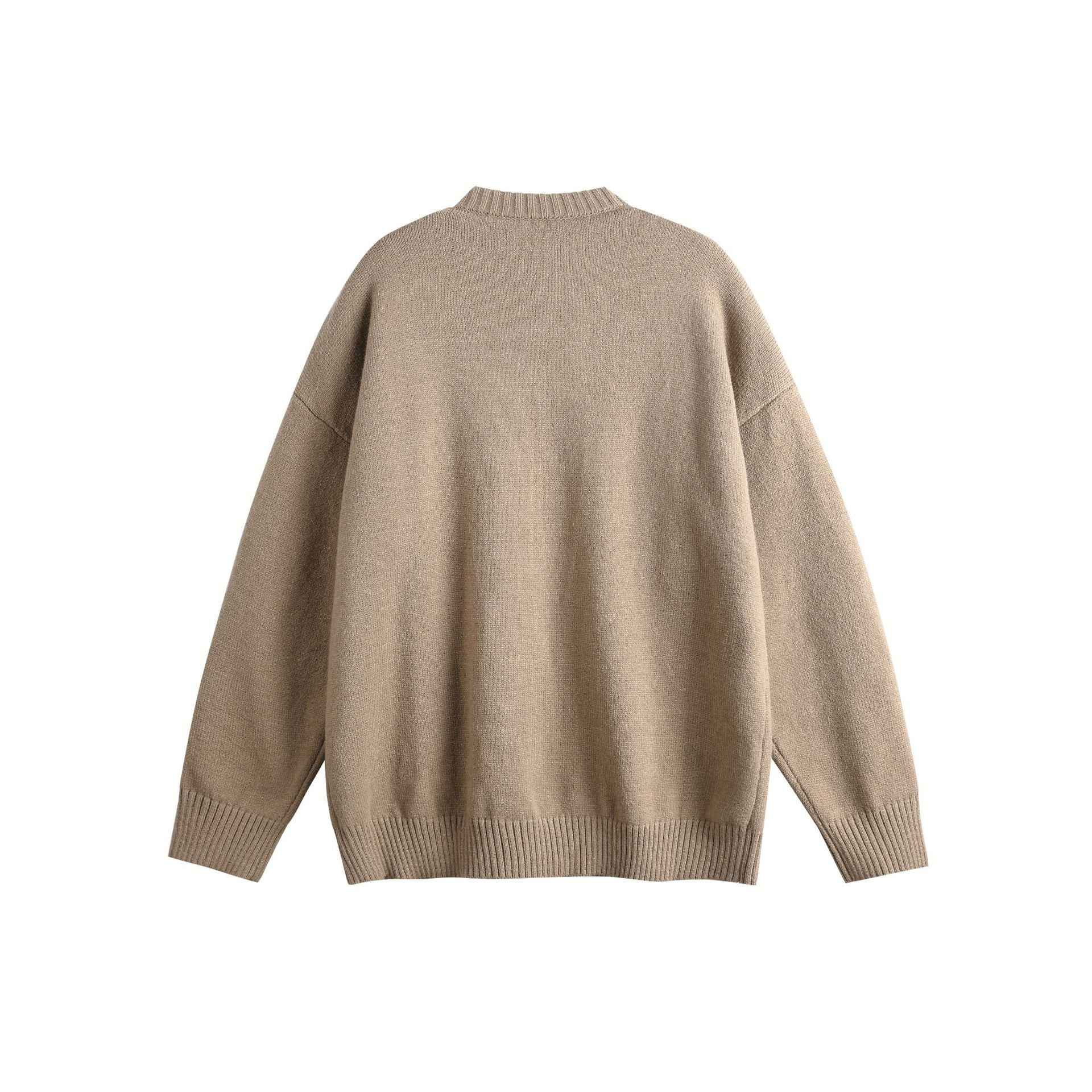 Loose Crewneck Long Sleeve Knit Sweater For Men And Women | MuddyStock Originals MuddyStock