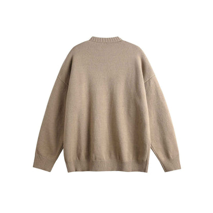 Loose Crewneck Long Sleeve Knit Sweater For Men And Women | MuddyStock Originals MuddyStock