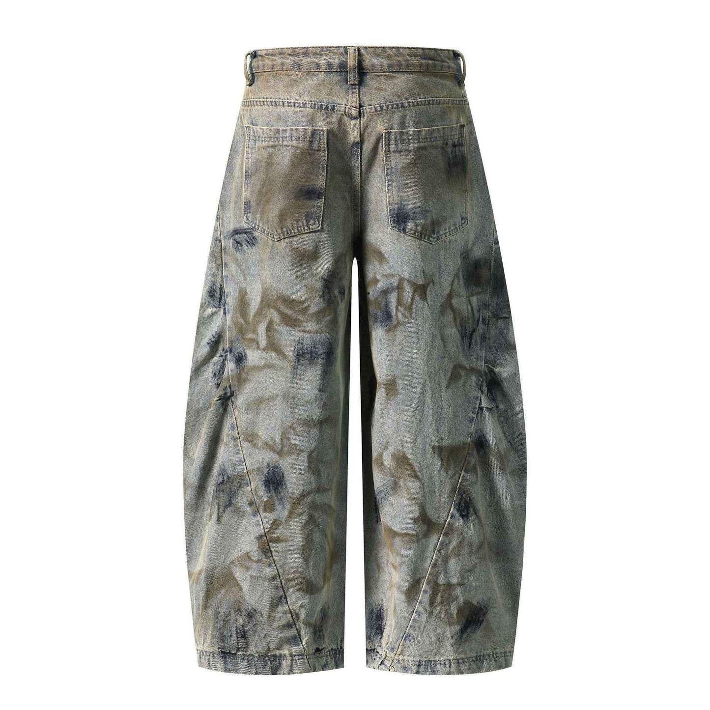 Loose Wide Leg Patchwork Cut Versatile Long Pants For Men | MuddyStock Originals