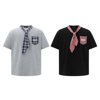 Splicing tie short sleeved T-shirt For Men | MuddyStock Originals eprolo