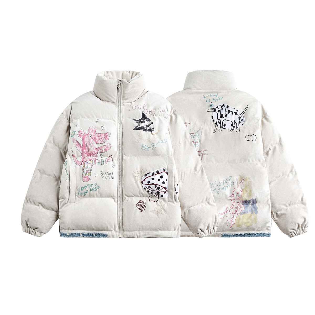 Graffiti Printed Jacket For Women | MuddyStock Originals MuddyStock