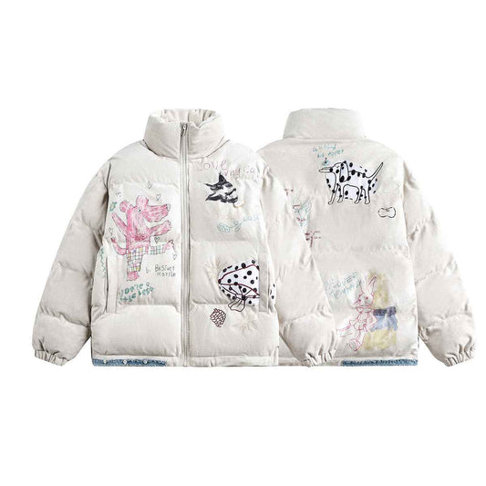 Graffiti Printed Jacket For Women | MuddyStock Originals MuddyStock