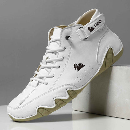 High-top martin men's shoes white