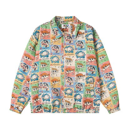 Retro Cartoon All-Over Print Lapel Jacket For Men And Women | MuddyStock Originals MuddyStock