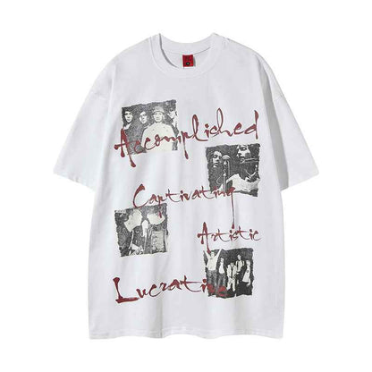 Retro Print Crew Neck Short Sleeve T-Shirt for Men and Women | MuddyStock Originals MuddyStock