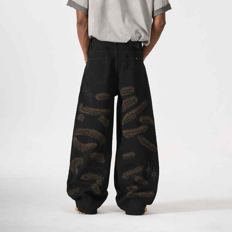 Straight Leg Wide Leg Jeans For Men | MuddyStock Originals