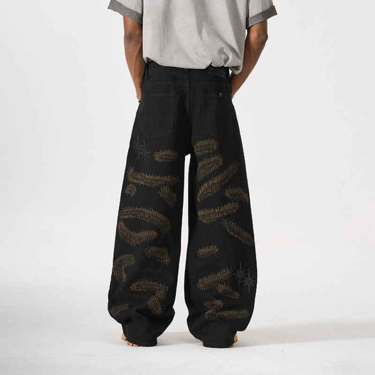 Straight Leg Wide Leg Jeans For Men | MuddyStock Originals