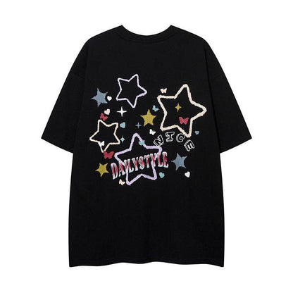 Letter printed loose fitting women's T-shirt | MuddyStock Originals MuddyStock