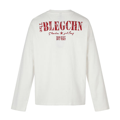 Waffle Knit Long Sleeve Crew Neck T-shirt For Men | MuddyStock Originals