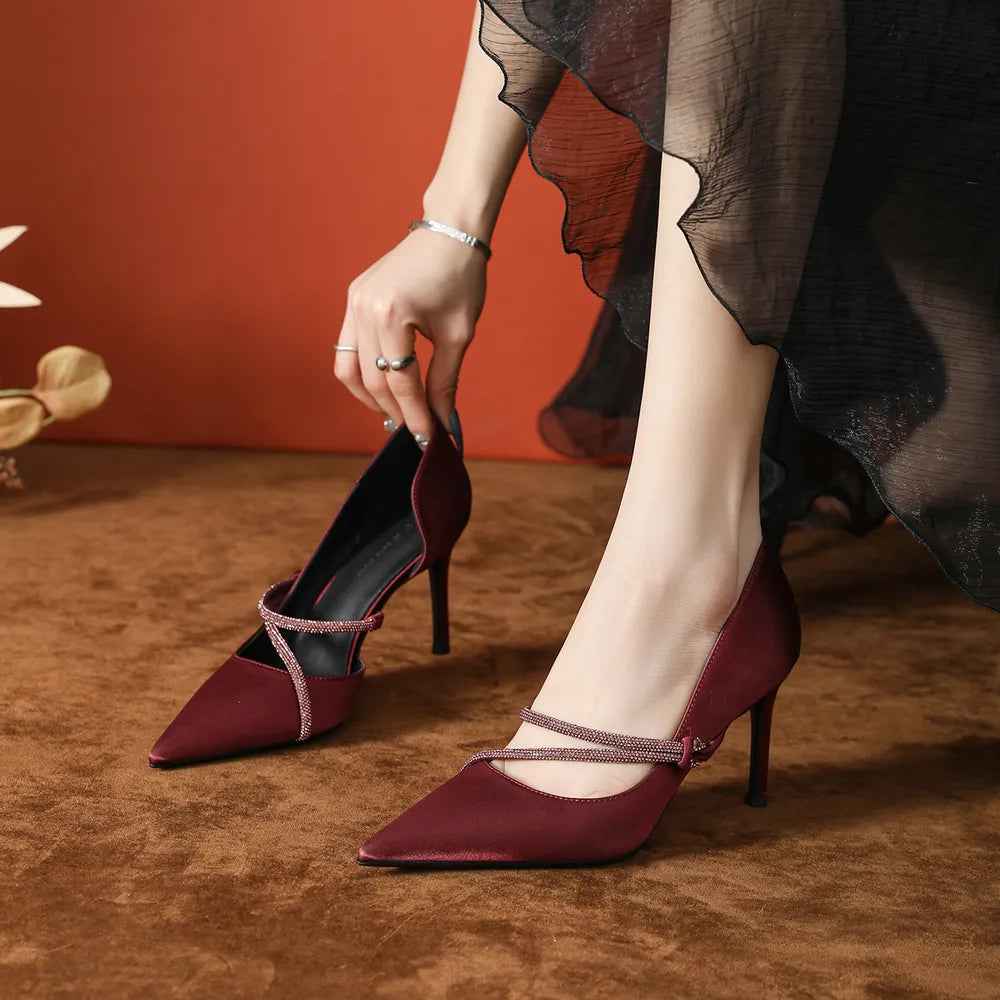 Pointed Toe High Heel Pumps