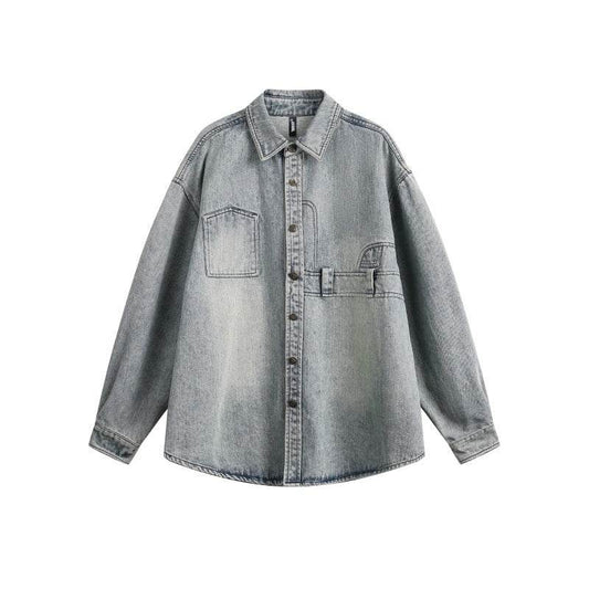 Denim men's and women's loose fitting shirts | MuddyStock Originals MuddyStock