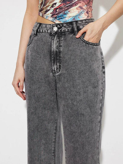 High Waist Bootcut Jeans with Pockets | MuddyStock Originals MuddyStock