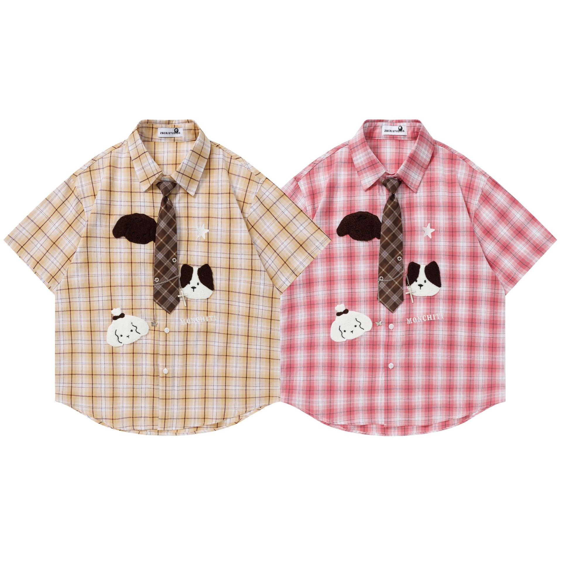 Cute Cartoon Printed Short Sleeve Shirt For Women | MuddyStock Originals