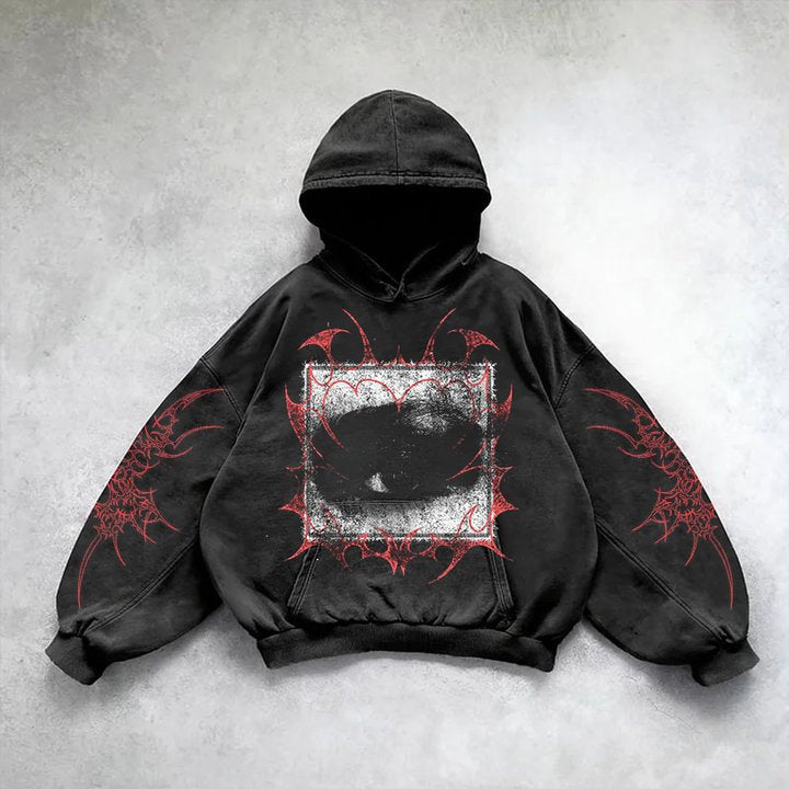 Hooded sweatshirt for boys cool and versatile commuter top Black 17 eprolo