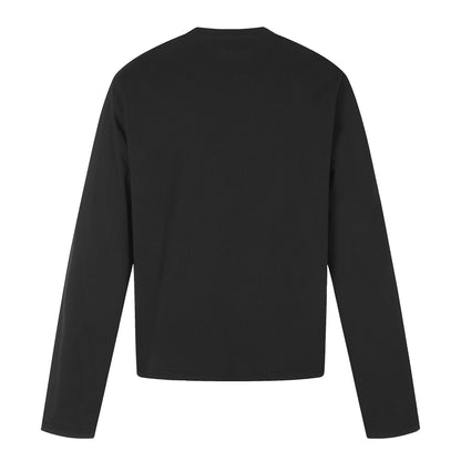 Dark Streetwear Distressed Print Long Sleeve Round Neck T-shirt for men | MuddyStock Originals