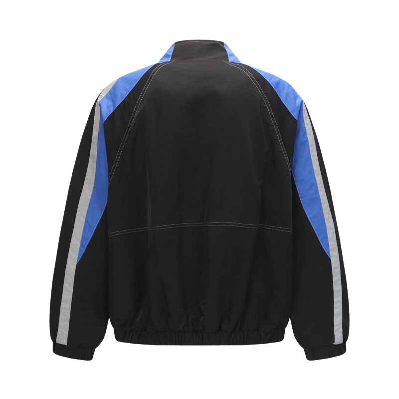 Street Embroidered Patchwork Racing Jacket For Men | MuddyStock Originals MuddyStock