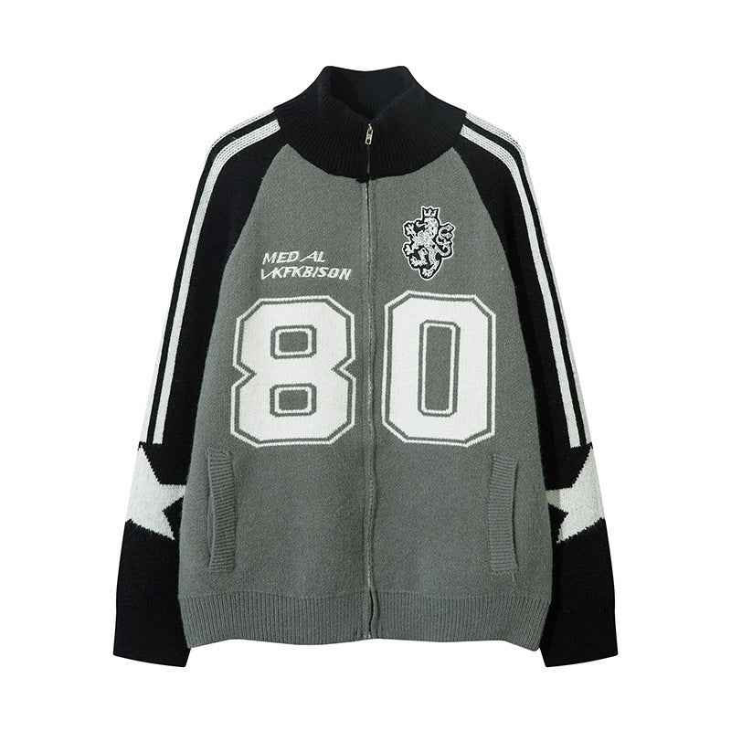 Cardigan high neck sweater jacket for women | MuddyStock Originals Black MuddyStock