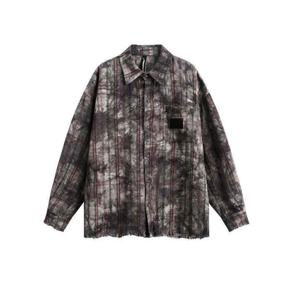 Old checkered men's and women's long sleeved shirt | MuddyStock Originals