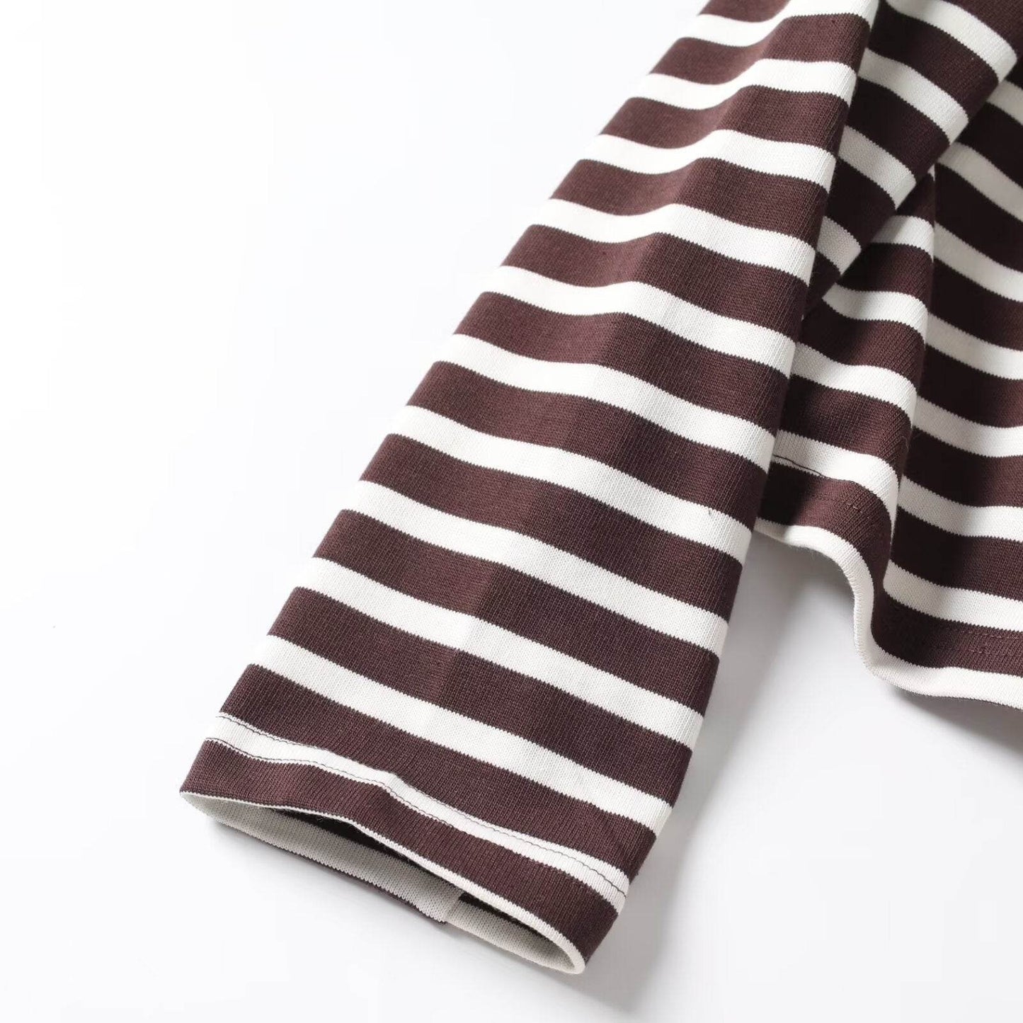 Casual versatile lapel striped pullover top for women | MuddyStock Originals MuddyStock