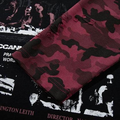 Camouflage fake two long sleeved T-shirt for men | MuddyStock Originals